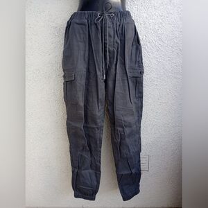 Men's Gray Cargo Pants Activewear Casual Lounging Travel Vacation Everyday
